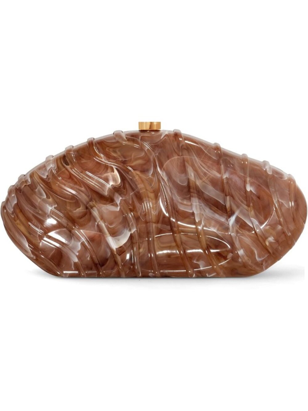 Women's Marble Coffee Acrylic Shell Clutch Purse Evening Party Prom Chain Bag